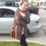 Derya after our fairwell breakfast