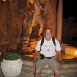 Disney John at fountain