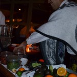 Our waiter making guac at our table