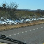 Starting to see snow on the ground