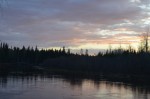 11pm sunset at Riverview RV Park