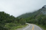 Clouds floating down