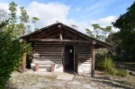 Front of the rental cabin