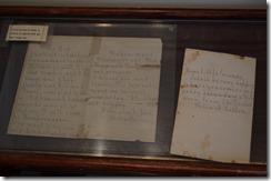 Notes in Helens handwritting