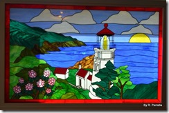 Umpqua Lighthouse stained glass