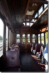 Inside the trolley