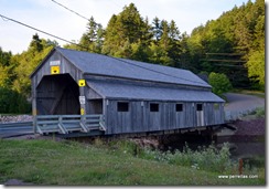 Covered bridge by the lighthouse
