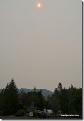 Eclipse in the smoky OR skys